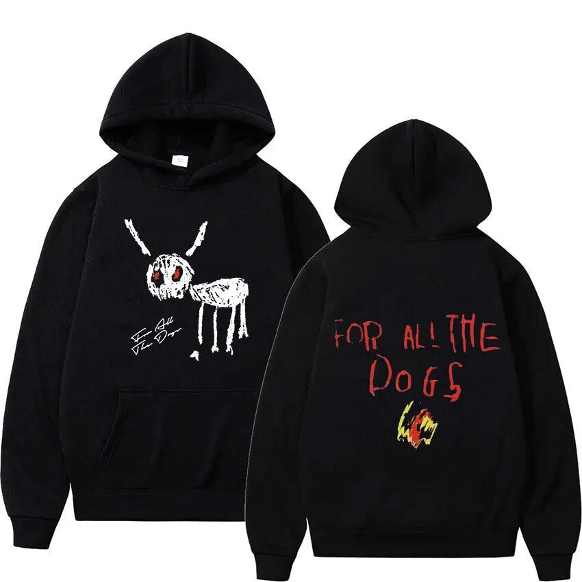 Men's Oversized Hoodie - Relaxed Spandex Blend, Streetwear