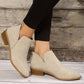 Elegant Women's Pointed Toe Boots with Perforated Design for Winter Wear, Comfortable and Versatile Footwear-2