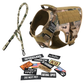 Tactical Dog Harness No-Pull With Front And Back D-Rings Fast-Release Buckles Top Handle Heavy-Duty Training