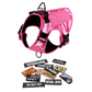 Tactical Dog Harness No-Pull With Front And Back D-Rings Fast-Release Buckles Top Handle Heavy-Duty Training