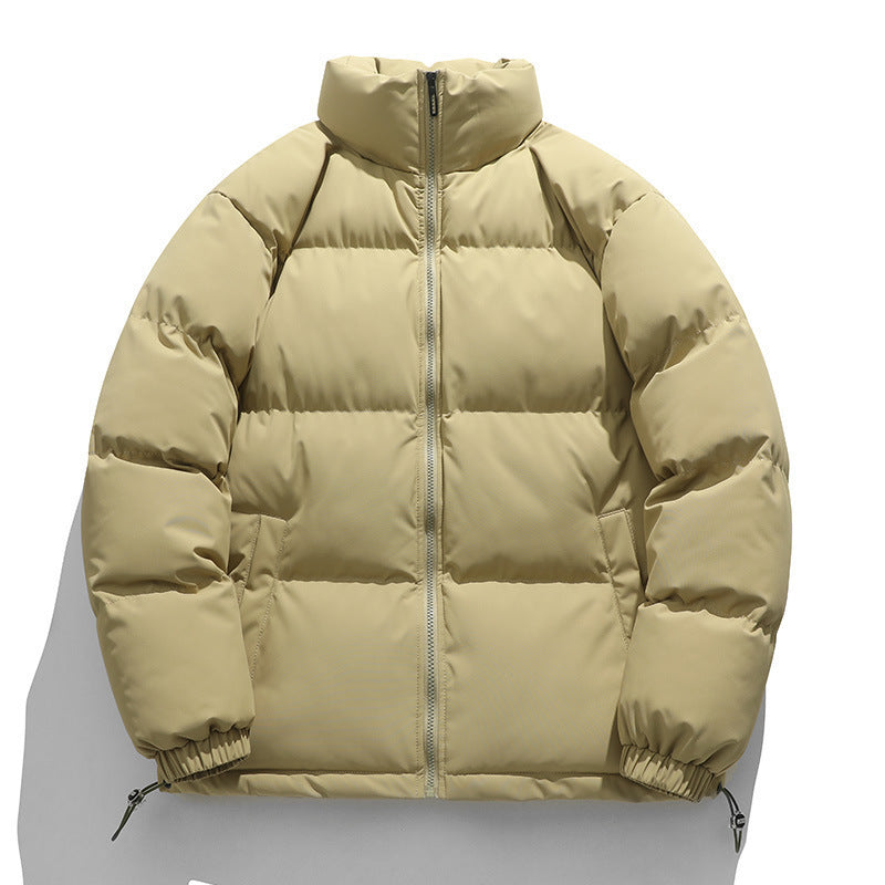 Relaxed Warm Men Down Coat - Boxy Puffer, Polyester, Urban