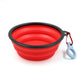 Collapsible Travel Bowl With Clip Silicone Dog Bowl Travel-Friendly Pet Hydration For Travel 2025 Holiday