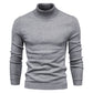 Plush Men's Turtleneck Sweater - Slim Fit Viscose Winter