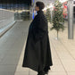 Men's Warm Trench Coat - Single-Breasted, Wool, Winter
