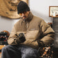 Mens Insulating Puffer Jacket - Corduroy Yoke, Duck Down
