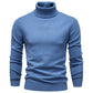 Plush Men's Turtleneck Sweater - Slim Fit Viscose Winter
