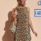 Leopard Print Mini Dress for Women - Stylish Summer Dress with Flattering Fit for Casual and Festive Occasions-6