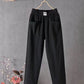Loose-Fitting White Linen Pants for Women, Breathable Flax Trousers for All Occasions, Comfortable and Stylish-3