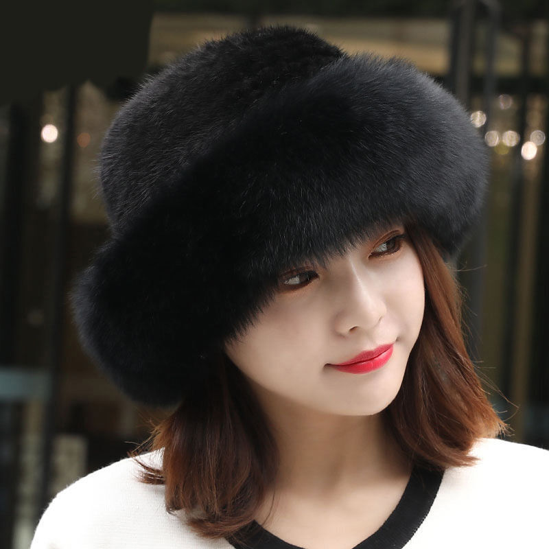 Cozy Warm Women’s Winter Hat - Rounded Crown, Faux Fur