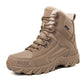 Anti-Slip Men's Snow Boots - High-Top Platform, Faux Fur