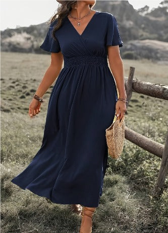 Elegant Lightweight Summer Dress for Women with Flattering Silhouette, Versatile Design for Casual or Formal Events-3