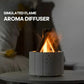 Flame Simulated Aroma Diffuser - Bonfire Air Humidifier, 280ml Ultrasonic Cool Mist Maker with LED Night Light
