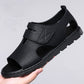 open-toe slip-on, synthetic leather, casual outdoor wear – Breathable men's sandals