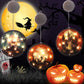 LED Halloween Lantern 160mm PVC Decor, IP44 Spooky Glow