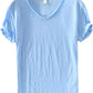 Men's V-Neck Linen Cotton Shirt, Lightweight Short Sleeve Slim-Fit Casual Top for Summer-4