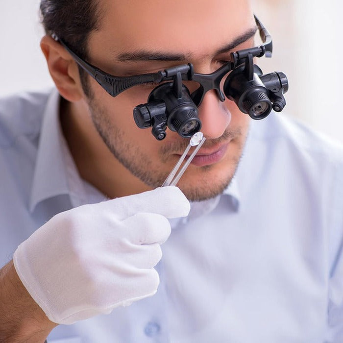 Glasses Magnifying With LED Headband Magnifier TikTok Viral Fall 2025 Gift Shadow Free Detail Work