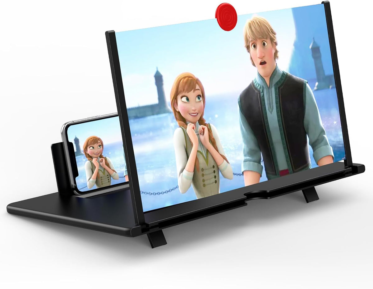 Phone2025 Edition Screen Magnifier 12 Inch Foldable Battery Free View Enhancer For Movies Videos And Gaming Back To School