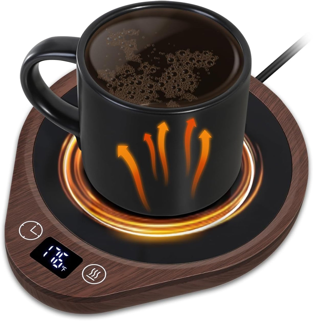 Coffee2025 Edition Mug Warmer Kit With 5.5 Inch Heating Plate, Touch Controls, 3 Temperature Levels, 4 Hour Auto Off, Back to School Gift