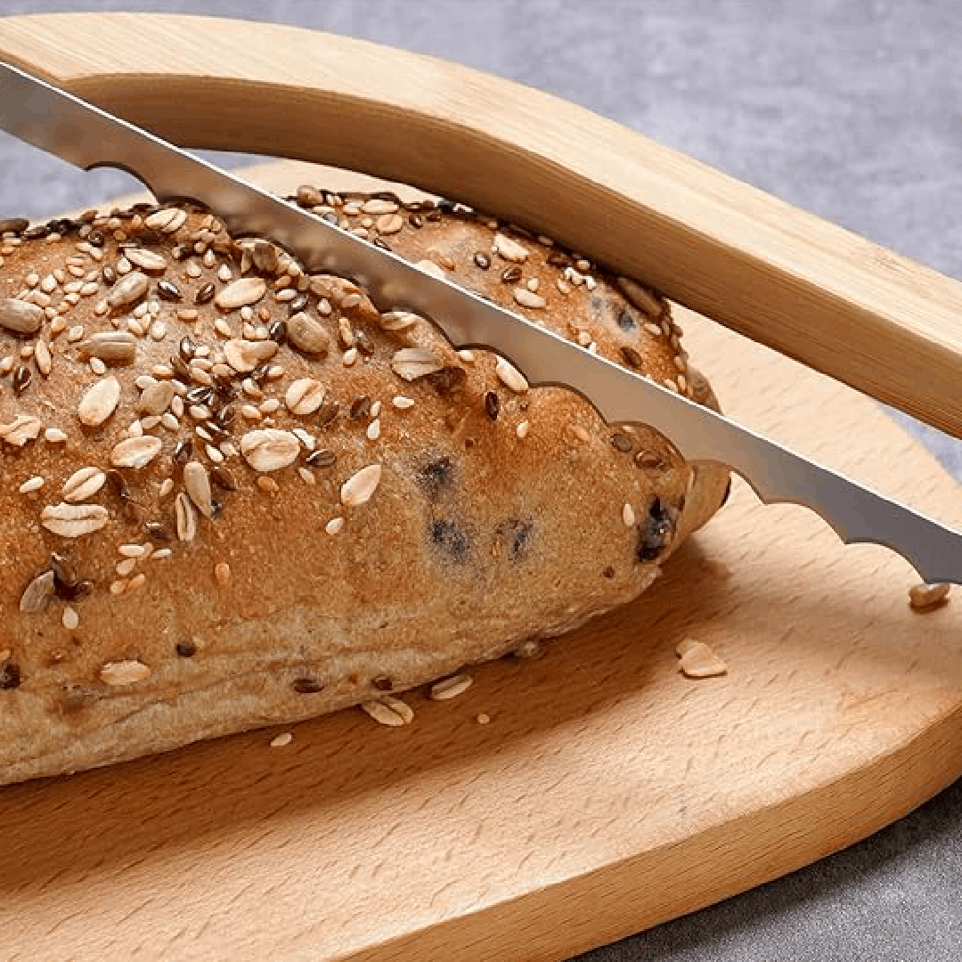 Serrated 10” Blade for Great Slicing of Crusty Loaves & Bagels, Comfort-Grip – Ultimate Artisan Bread Knife