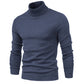 Plush Men's Turtleneck Sweater - Slim Fit Viscose Winter