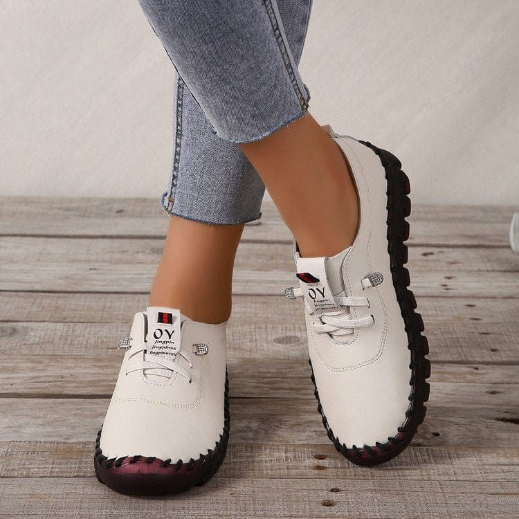 Flexible Leather Moccasins with Non-Slip Sole, Comfortable Slip-On Moccasin Shoes for Men and Women, Ideal for Daily Wear-1
