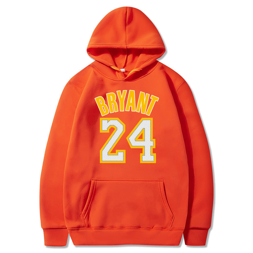 Plush Men's Basketball Hoodie - Pullover Polyester Game Day