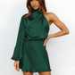Variant image for Elegant One-Shoulder Asymmetrical Dress for Women - Chic Cocktail and Wedding Guest Dress-21
