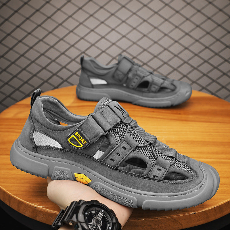 men's Breathable water shoes - casual, PU and mesh upper, EVA sole, for water activities