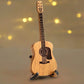 Organic Wood Guitar Pick Holder Case - Mini Acoustic Design for Musicians, Great Gift Idea