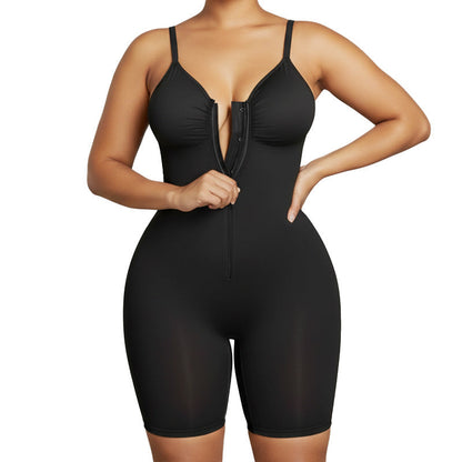 Women's Seamless Shapewear Bodysuit - full-body shaping, spandex blend, everyday wear