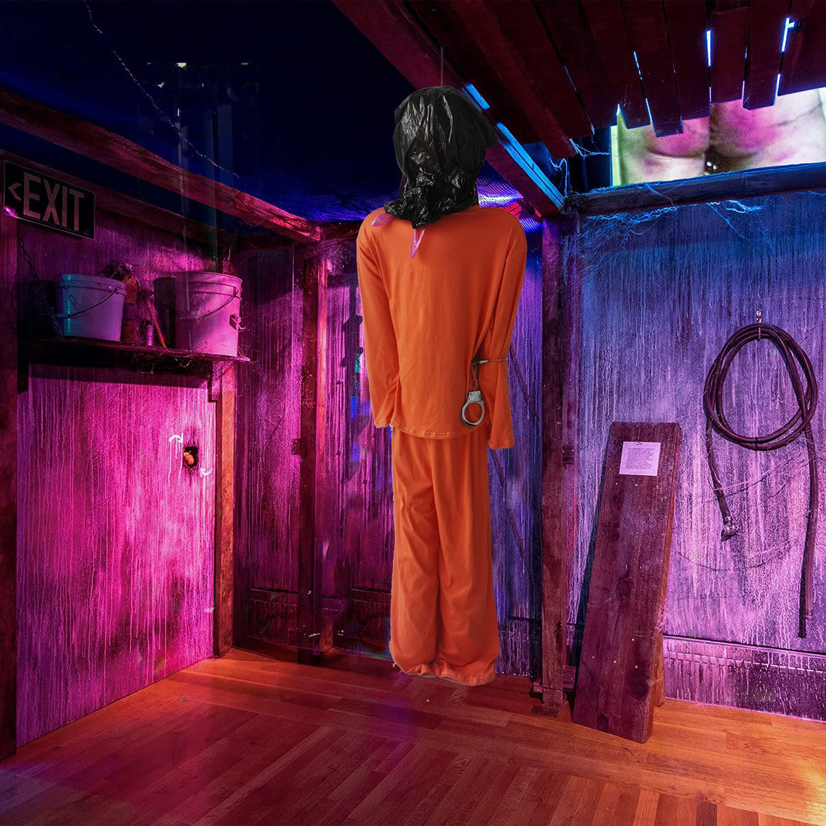 Hanging Halloween Death Row Figure Decoration Spooky Yard