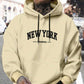 Casual Oversized Mens Hoodie - Pullover Polyester, Urban