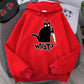 Men’s Oversized Hoodie - Graphic Pullover, Wool Lined Casual