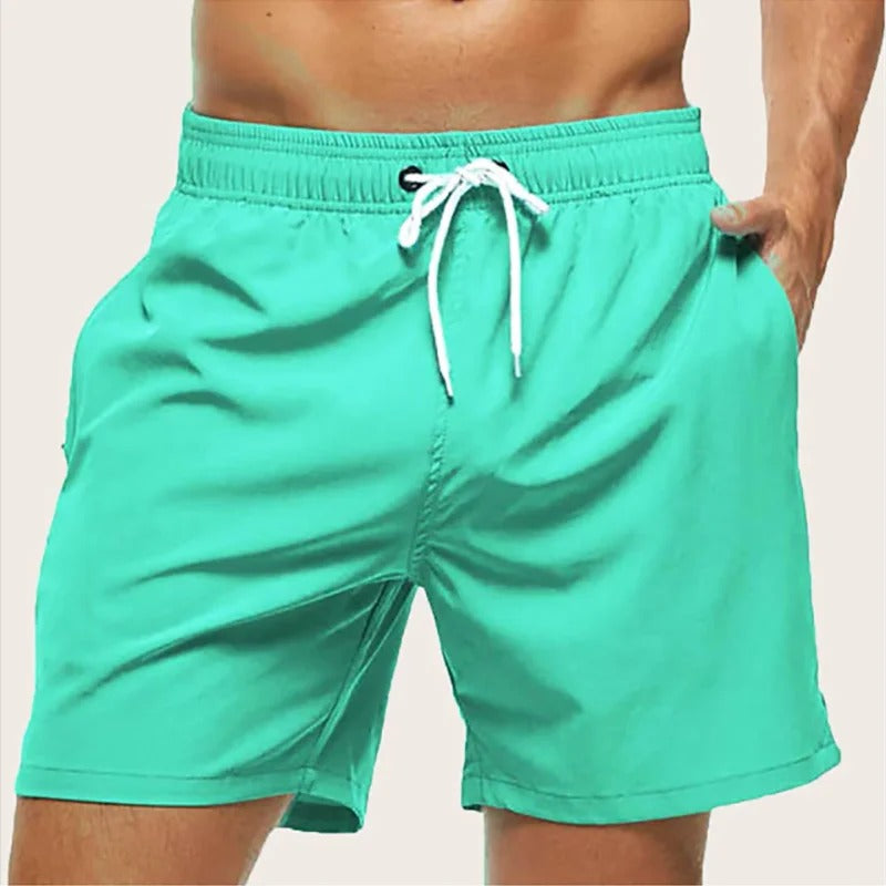Fast-Drying Men's Swim Trunks with Elastic Waist, Comfortable and Versatile Bathing Suit for Swimming and Beach Activities-3