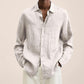 Elegant Linen Shirt for Men - Breathable Trendy Fit for All Occasions, Cozy Summer Wear, Multi-Use Casual Attire