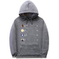 Men's Oversized Hooded Sweater - Relaxed Fit, Fleece Casual