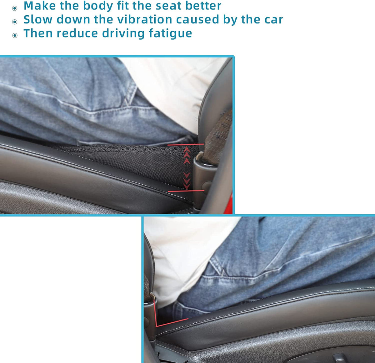 Seat Car Cushion Height Boosting Pad For Shorter Drivers