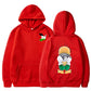 Men's Warm Hoodie - Relaxed Pullover, Polyester, Casual