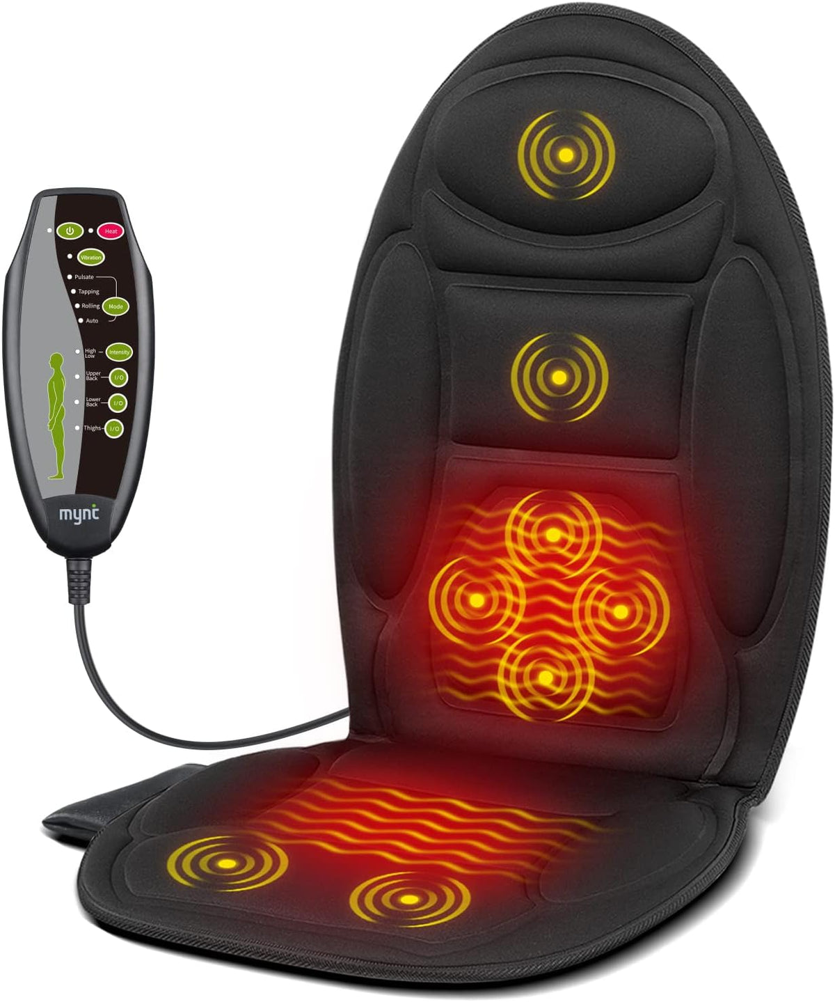 Massage2025 Edition Cushion For Chair And Car Seat With Heat Eight Vibration Nodes Back Pain Relief Fall