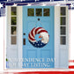 Patriotic Wreath 12 Inch Eagle Door Decor Independence Day And Easter Themed Organic Wood Finish Gift Idea