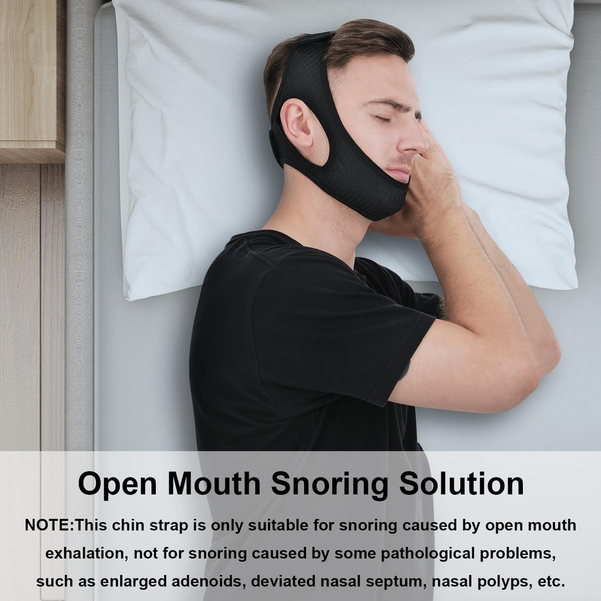 Anti2025 Edition Snoring Chin Strap Breathable Sleep Apnea Aid