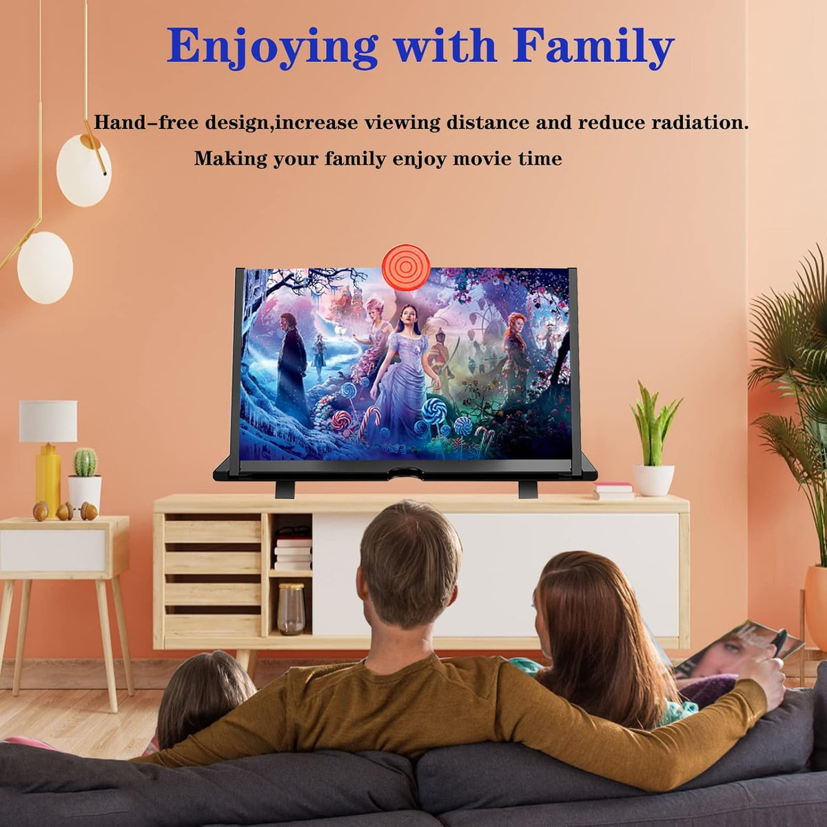 Phone2025 Edition Screen Magnifier 12 Inch Foldable Battery Free View Enhancer For Movies Videos And Gaming Back To School