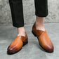 woven PU upper, casual summer footwear for everyday commuting – Breathable men's slip-on loafers
