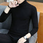 Men’s Fitted Turtleneck Sweater - Slim Fit Cotton Blend