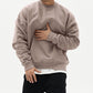 Mens Oversized Pullover Sweater - Crew Neck, Cotton, Casual