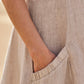 Womens Summer Dress with Pockets, Casual Knee-Length Cotton Dress for Everyday Comfort and Style-3