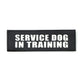 Service Dog Patch Black Harness Label Hook And Loop Fasteners Fall 2025 Simple On Off For Fast Identification