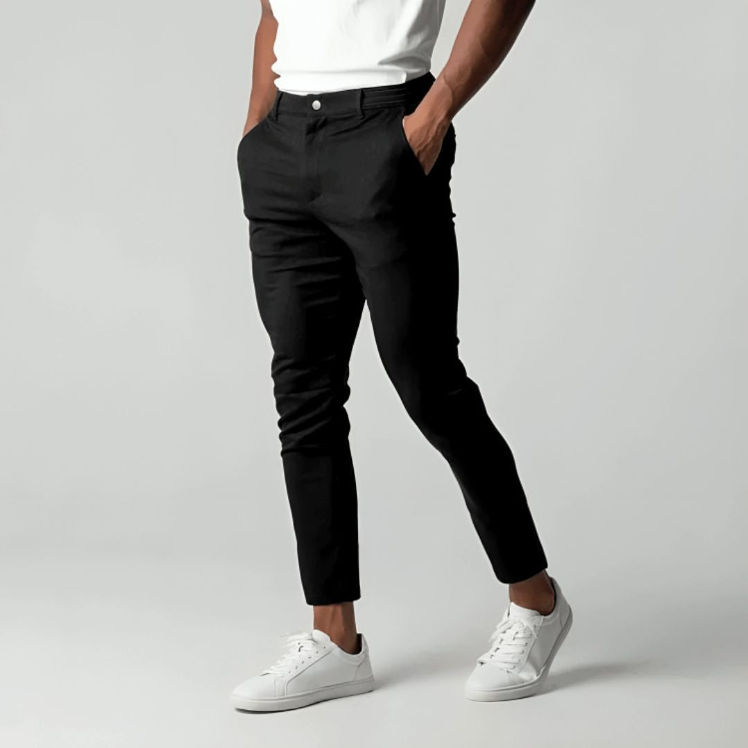 Variant image for Men's Stretch Pants, Ultra-Stretch Fabric, Comfortable Fit for Work and Casual Wear, Available in Slim, Regular, and Relaxed Styles-1