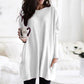 Cozy Oversized Women Tunic Pullover - Long Sleeve Knit
