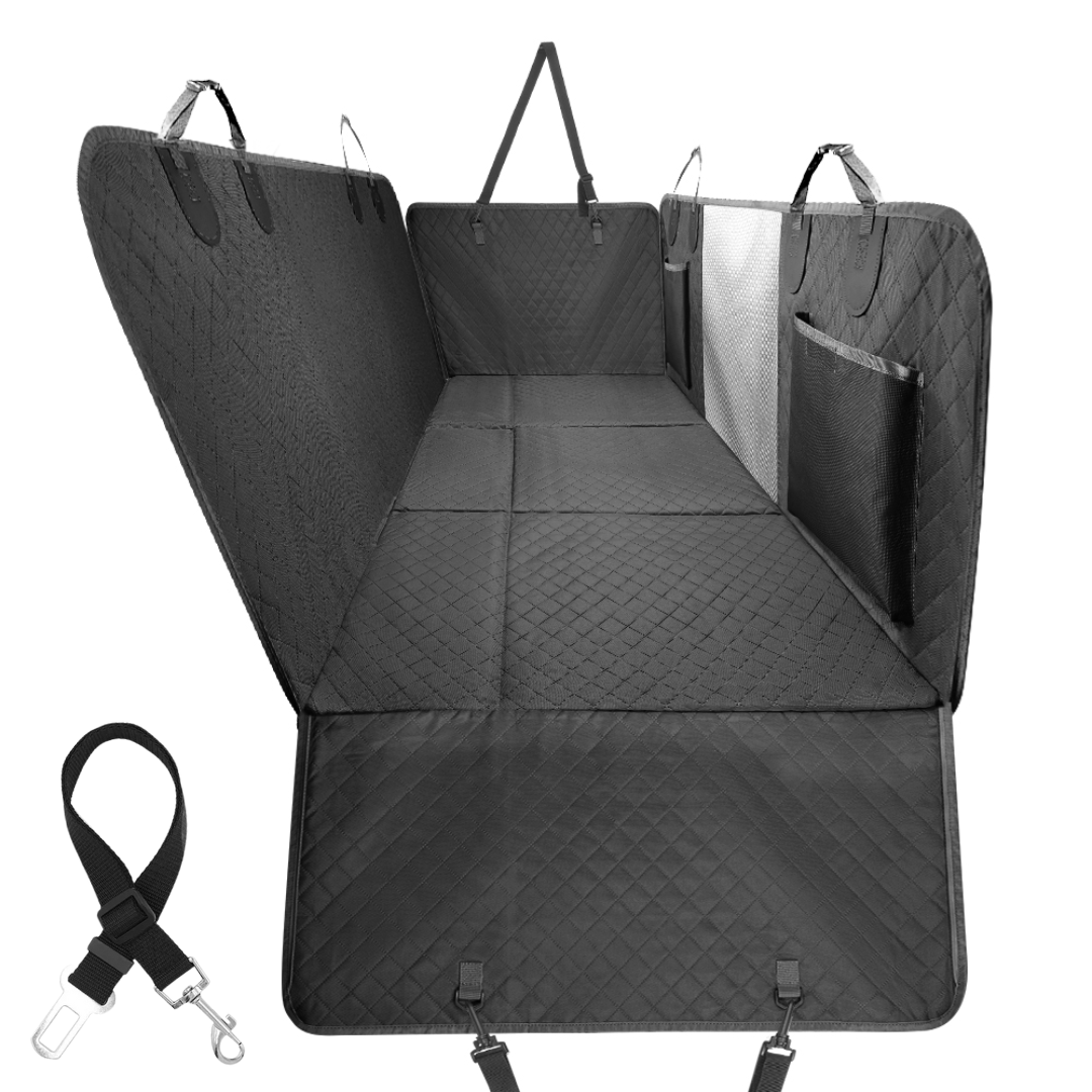 Car Seat Cover Hammock Water-Resistant Protector With Storage Pockets And Mesh Window For Cars And Trucks Fall 2025 Gift